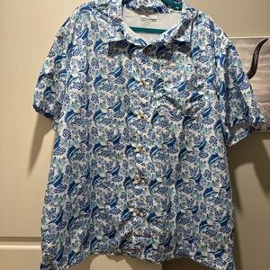 Columbia PFG button down short sleeve shirt